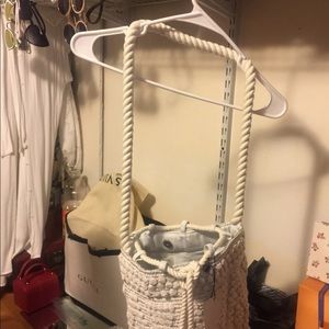 Free People Bags - White Braided Bucket Tassel Bag Free People Bags - White Braided Bucket Tassel Bag
